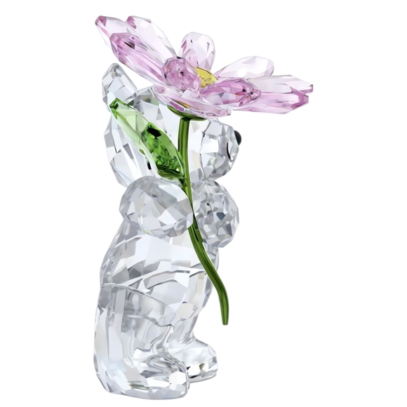 Swarovski Kris Bear with Pink Flower - New - Picture 4 of 4